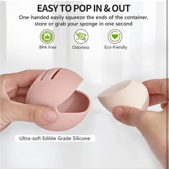 Keep Your Beauty Blender clean with the Double Sided Vented Silicone Holder! - Picture 2 of 6